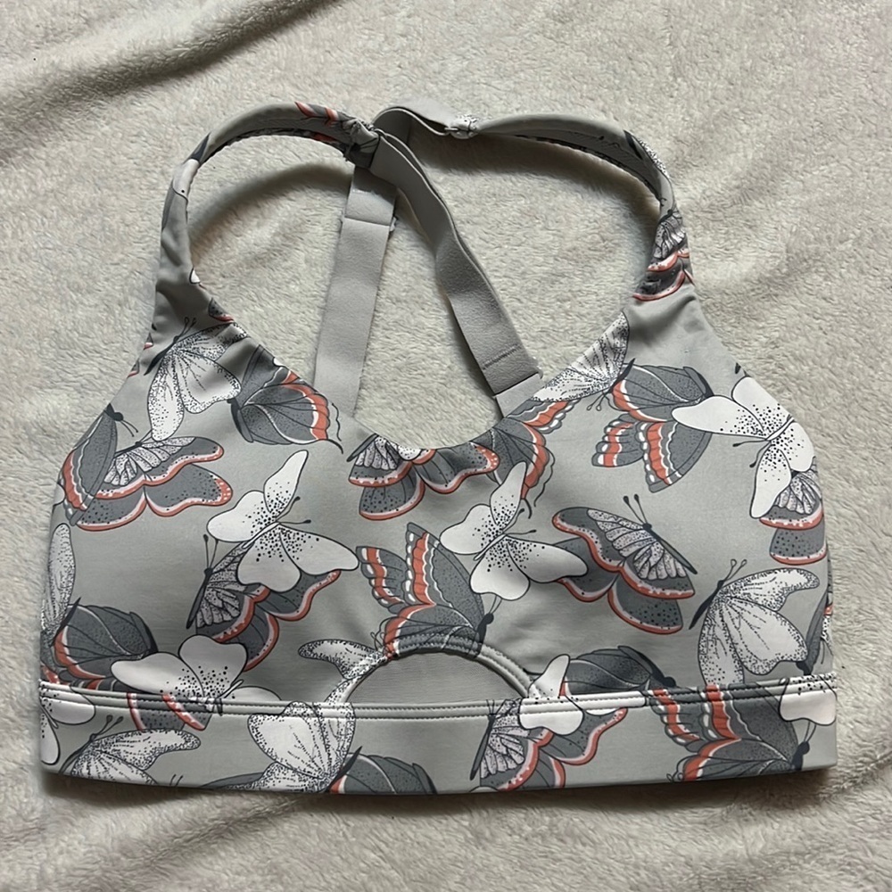Victorias Secret grey butterflies Sport Bra
